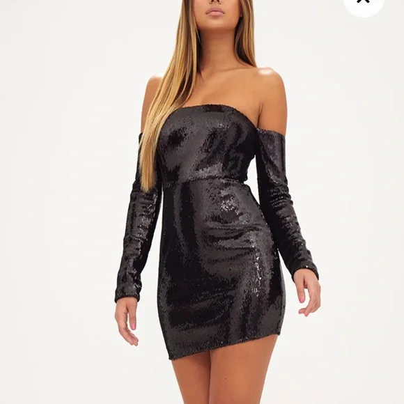 PrettyLittleThing Dresses Pretty Little Thing Black Sequin